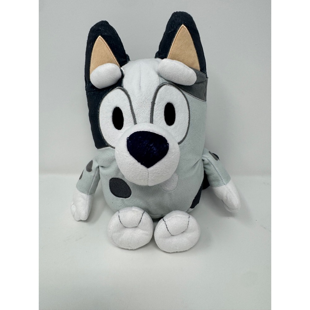Bluey Muffin Heeler Plush Stuffed Animal Toy Moose Toys Grey Spotted Dog 8 inch